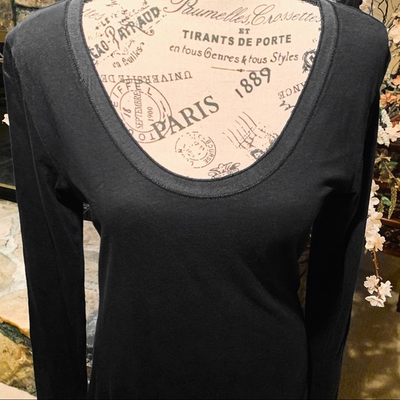 ❌SOLD❌ Banana Republic Black Long Sleeve Top NWOT - Picture 3 of 8